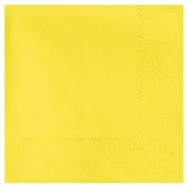Napkins 9.5X9.5 IN Yellow Paper 2PLY 1/4 Fold 250 Count/Pack 4 Packs/Case 1000 Count/Case