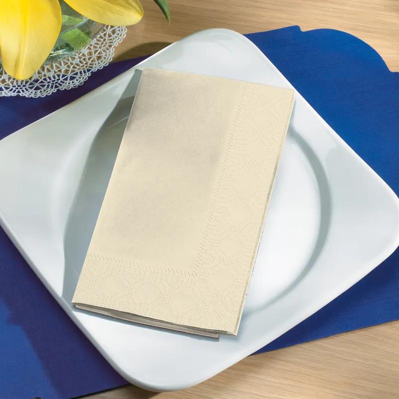 Napkins 17X15 IN Ecru Tissue Paper 2PLY 1/8 Fold 1000/Case