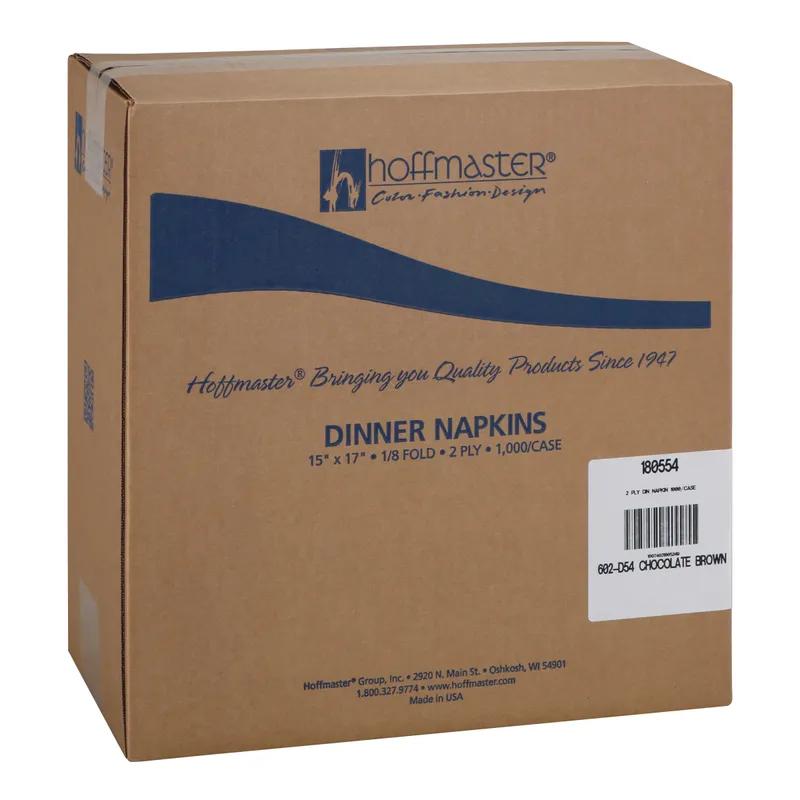 Multi-Purpose Napkins 17X15 IN Chocolate 2PLY 125 Count/Pack 8 Packs/Case 1000 Count/Case