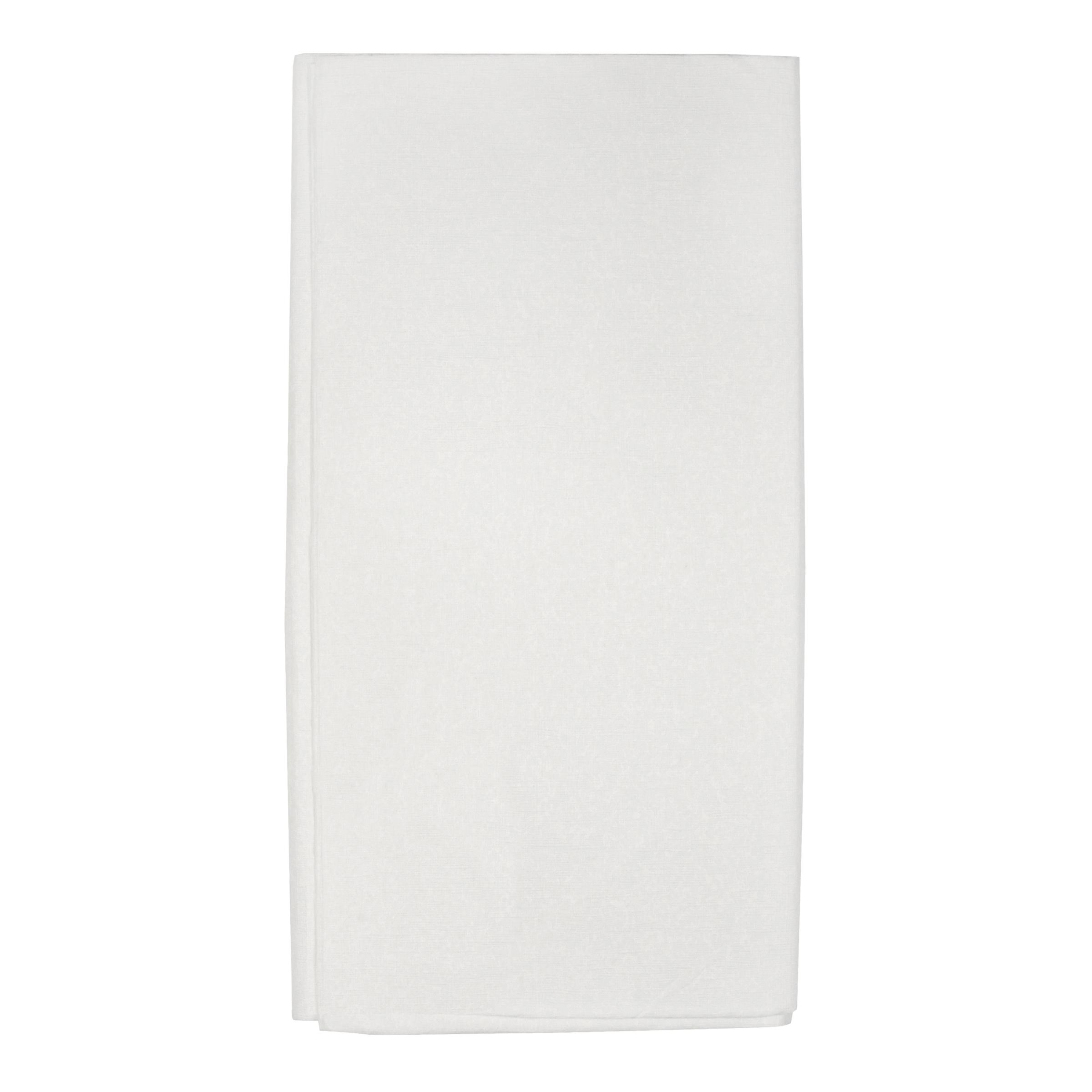 Table Cover 82 IN Paper Poly Blend White Round 25/Case
