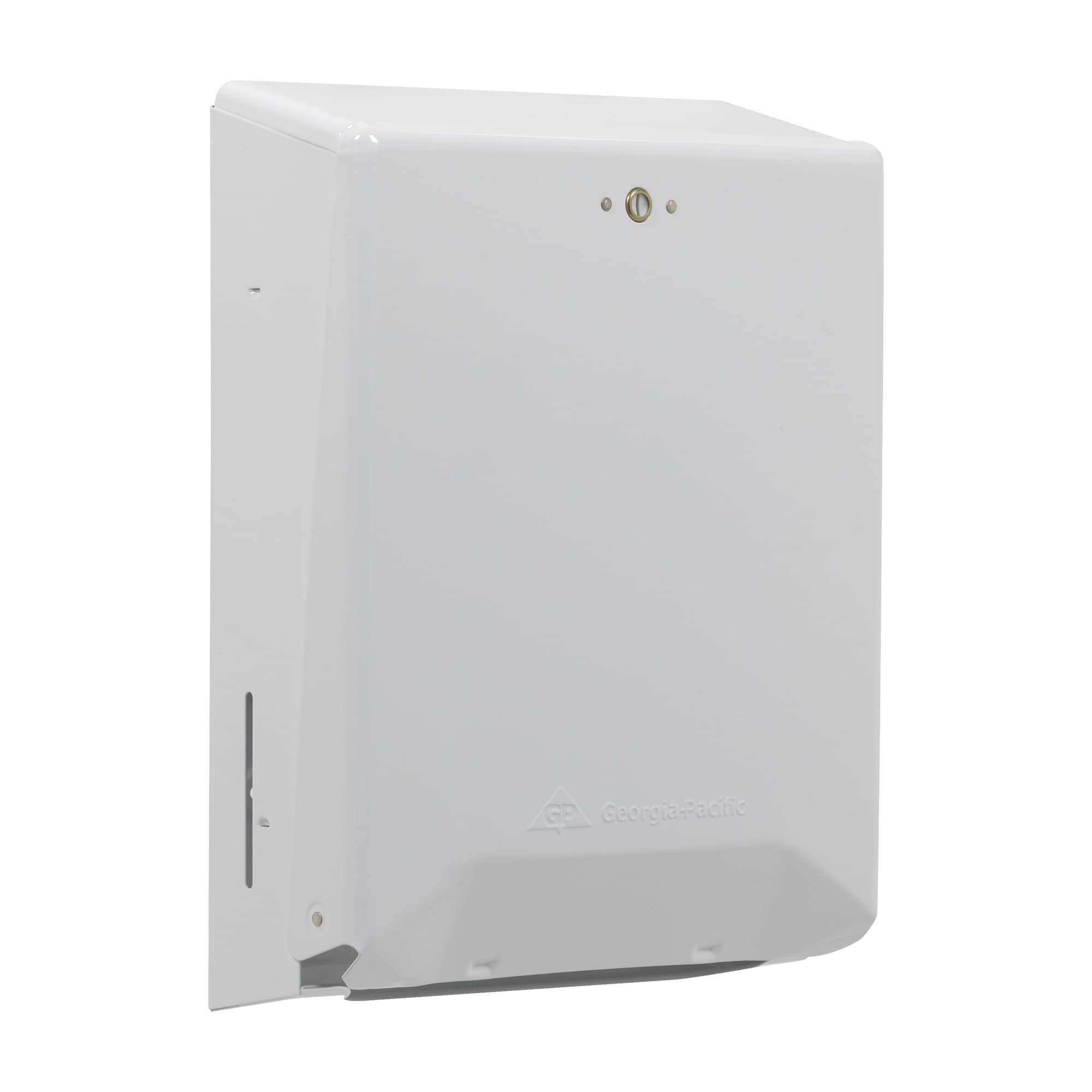 Georgia-Pacific Pro® Paper Towel Dispenser 4.438X11.75 IN Metal Wall Mount, Locking White Multifold 1/Each
