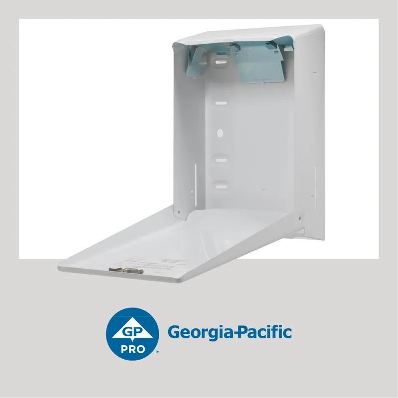 Georgia-Pacific Pro® Paper Towel Dispenser 4.438X11.75 IN Metal Wall Mount, Locking White Multifold 1/Each