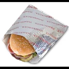 Bagcraft® Bag 6X0.75X6.5+0.75 IN Foil-Lined Paper Silver White Hamburger Insulated 1000/Case