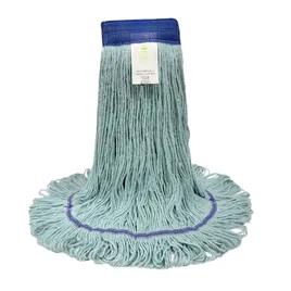 Wet Mop Head XL Blue Cotton Synthetic Blend 4PLY Cut End 1/Each