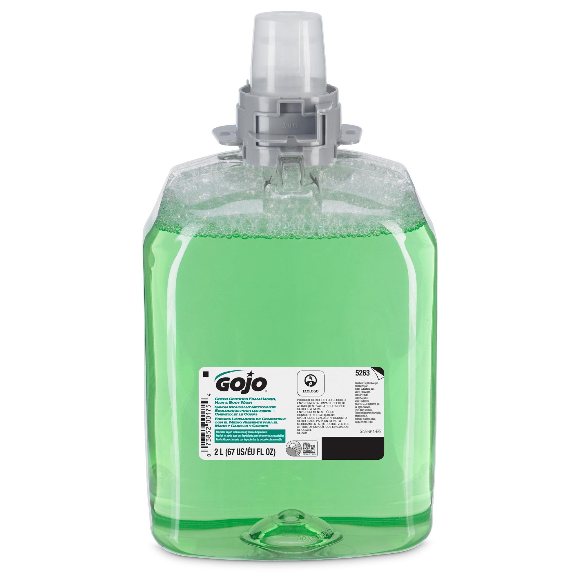 GOJO® Hair & Body Wash Liquid 2000 mL 4.05X5.58X10.26 IN Cucumber Melon Foaming For FMX-20 2/Case