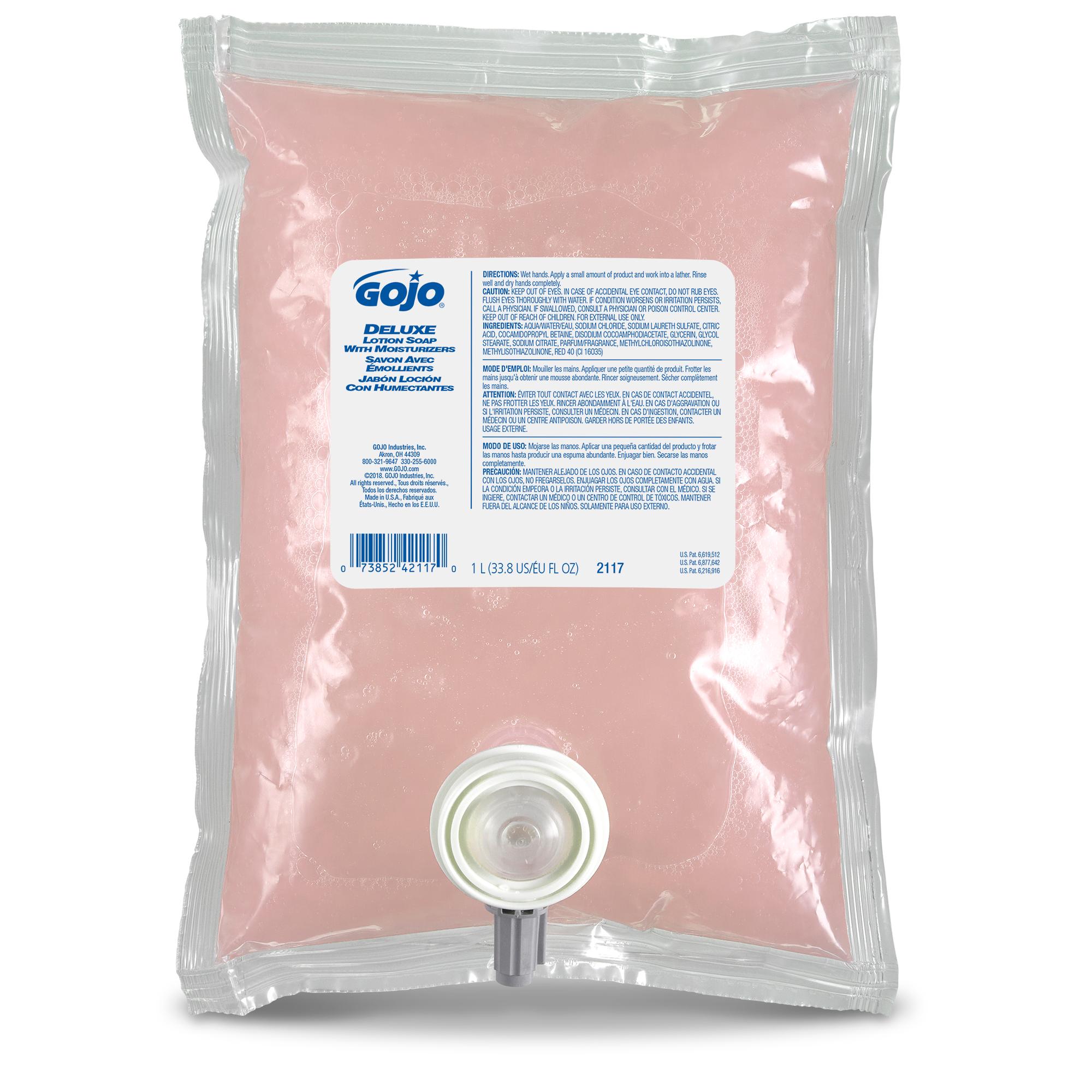 GOJO® Hand Soap Liquid 1000 mL 9X6X1.75 IN Pink Lotion For NXT 1000 8/Case