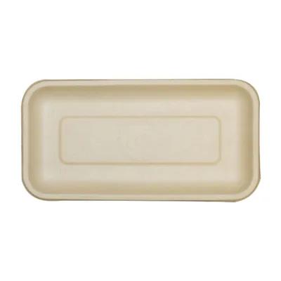Take-Out Container Base 8.3X4.5X0.6 IN Pulp Fiber Kraft Rectangle 500/Case