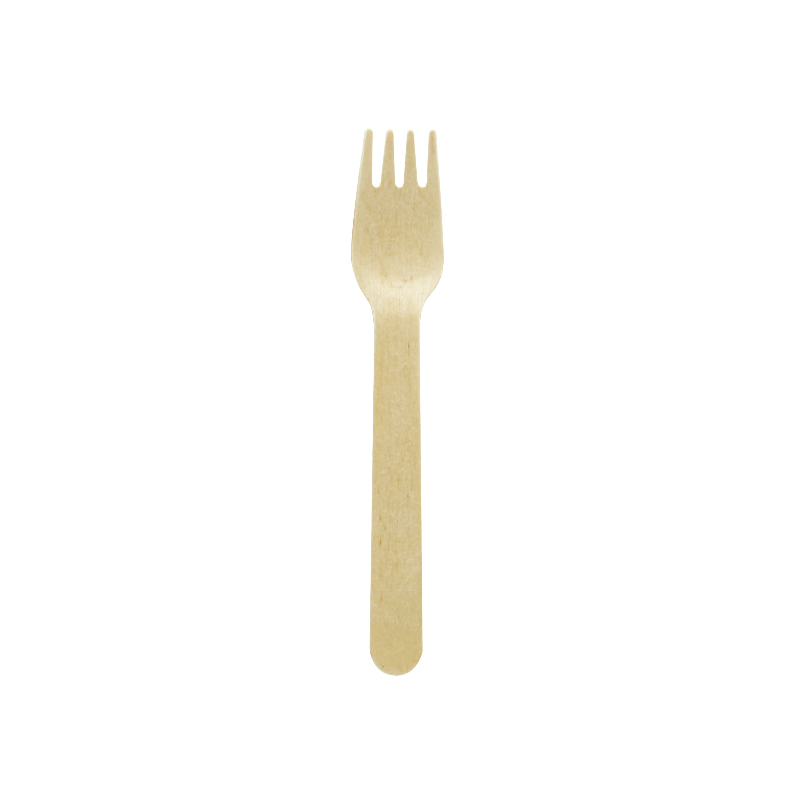 Fork 6.2 IN Wood Natural 100 Count/Pack 20 Packs/Case 2000 Count/Case