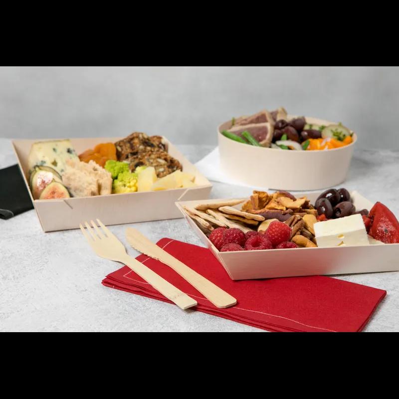 Fork 6.2 IN Wood Natural 100 Count/Pack 20 Packs/Case 2000 Count/Case