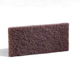 3M 8541 Scrubbing Pad 10X4.625 IN Synthetic Fiber Brown Rectangle 20/Case