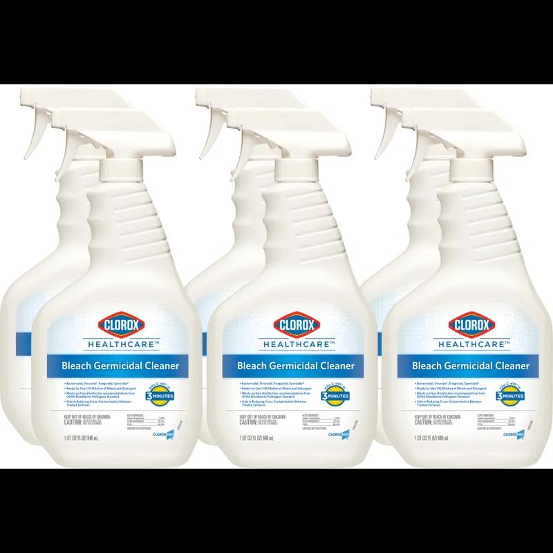 Clorox Healthcare® Bleach Germicidal Fruity Floral One-Step Disinfectant Deodorizer 32 FLOZ Multi Surface RTU 6/Case