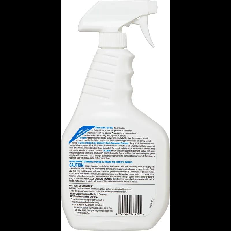 Clorox Healthcare® Bleach Germicidal Fruity Floral One-Step Disinfectant Deodorizer 32 FLOZ Multi Surface RTU 6/Case