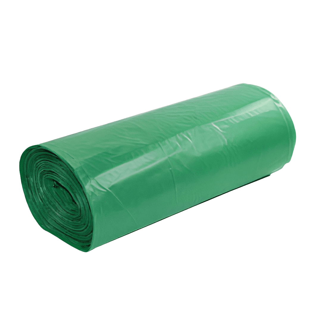 Compostable Liner 30X39 IN 20 GAL Green Biopolymer 0.8MIL 200/Case