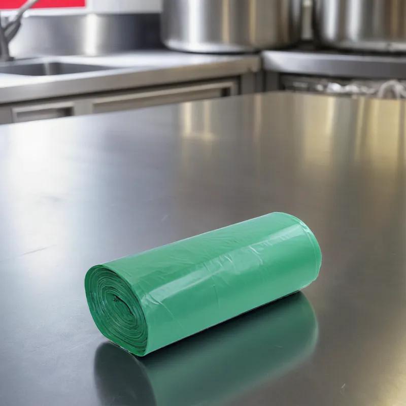 Compostable Liner 30X39 IN 20 GAL Green Biopolymer 0.8MIL 200/Case