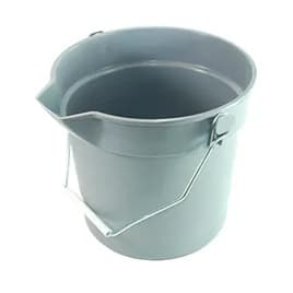 Mop Bucket 10 QT Plastic Gray Pour Spout 1/Each
