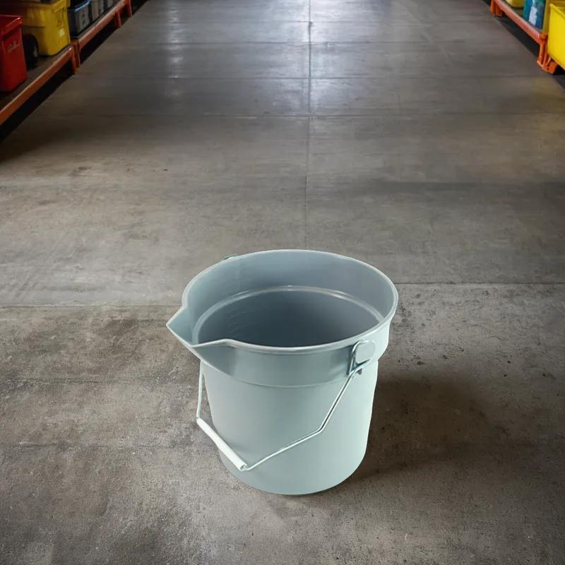 Mop Bucket 10 QT Plastic Gray Pour Spout 1/Each