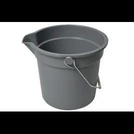 Mop Bucket 14 QT Plastic Gray Round 1/Each