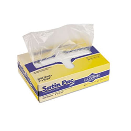 Satin-Pac Junior Deli Sheets 10.75X8 IN Plastic Interfold 10000/Case