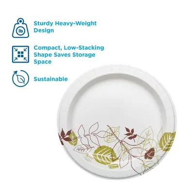 Dixie® Ultra Plate 9 IN Paper Multicolor Pathways Round Heavy Duty 500/Case
