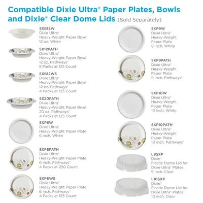 Dixie® Ultra Plate 9 IN Paper Multicolor Pathways Round Heavy Duty 500/Case