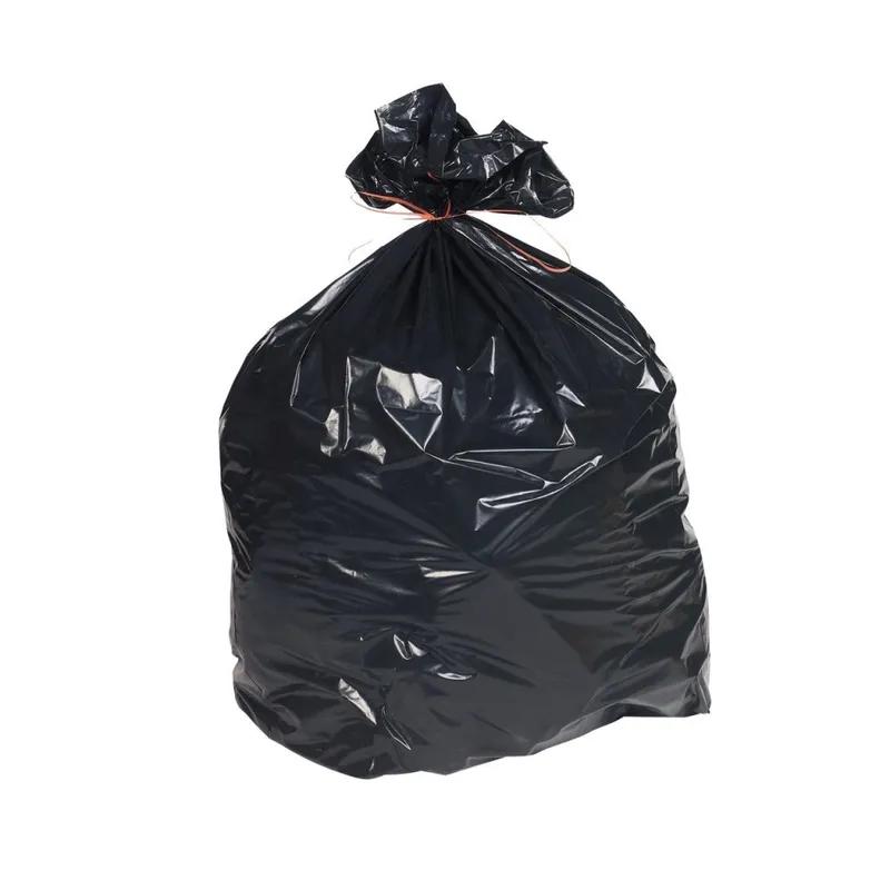 Can Liner 33X39 IN Black Plastic 0.6MIL 250/Case