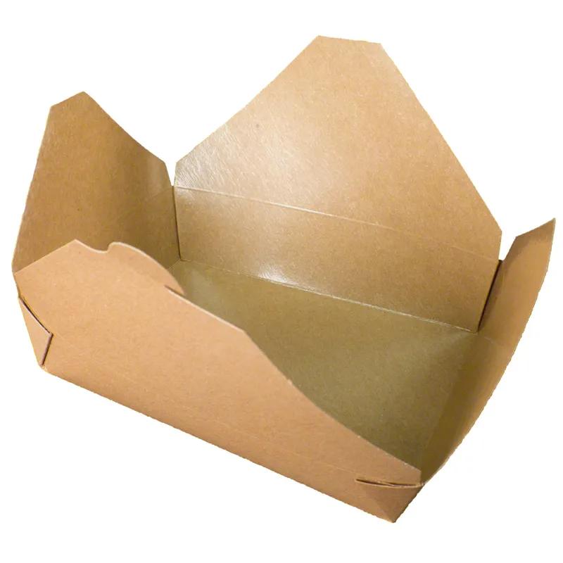 Bio-Pak® Take-Out Box Fold-Top 8.083X6.25X1.875 IN Paper Kraft 200/Case