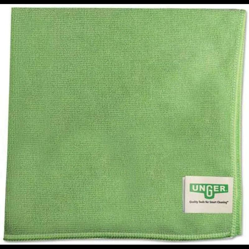 MicroWipe™ Cleaning Cloth 16X15 IN Microfiber Green Maximum Absorbency 10 Count/Case