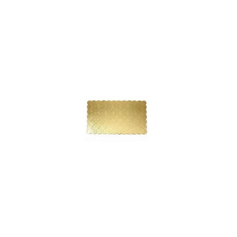 Cake Board Full Size 25.5X17.5 IN Paperboard Gold Scalloped 50/Case