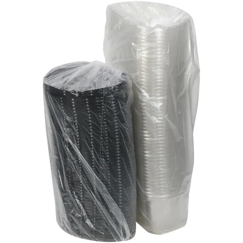 RoseDome Cake Half Container & Lid Combo With Dome Lid 8X4 IN PET Clear Black 100/Case