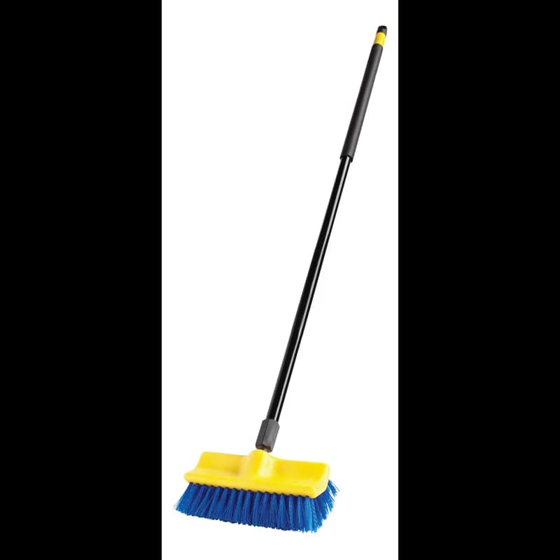 Floor Brush 10.00X10.50X3.50 IN PP Blue Bi-Level 1/Each
