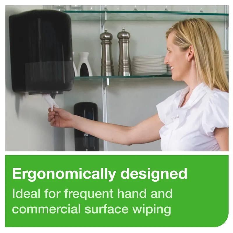 Tork M2 Elevation Paper Towel Dispenser 8.95X9.42X14.39 IN Plastic Wall Mount Black Centerfeed 1/Each