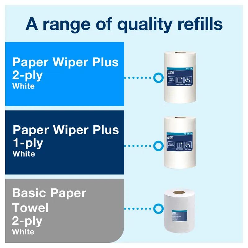 Tork M2 Elevation Paper Towel Dispenser 8.95X9.42X14.39 IN Plastic Wall Mount Black Centerfeed 1/Each