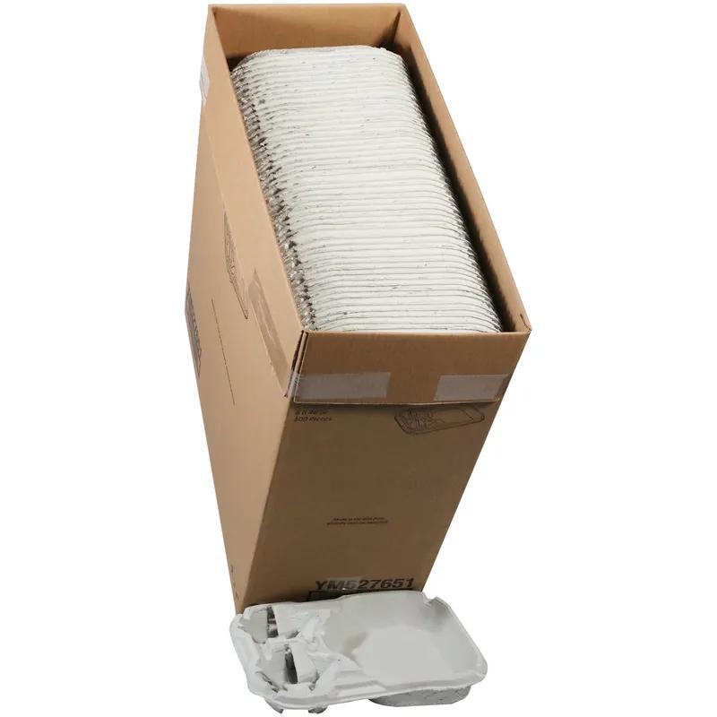 Cup Carrier & Tray 2.25X10.5X13 IN 2 Compartment Molded Fiber Natural For 8-46 OZ Without Handle Reusable 100/Case