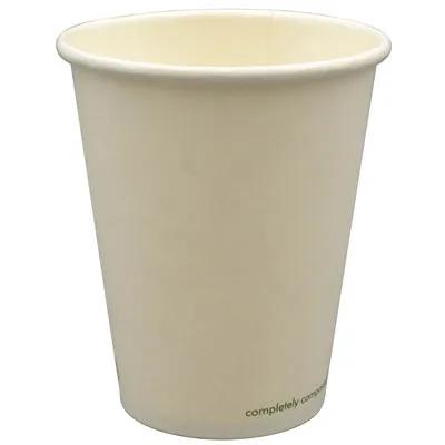 79-Series Hot Cup 8 OZ Single Wall Poly-Coated Paper White 1000/Case