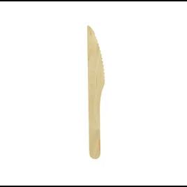 Knife 6.5 IN Wood Natural 100 Count/Pack 20 Packs/Case 2000 Count/Case