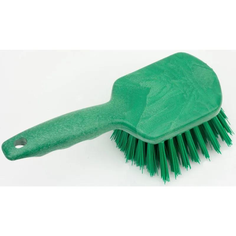 Sparta® Scrub Brush 8 IN PP Polyester Green Color Coded Short Handle Floater 1/Each