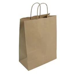 Duro® Shopper Bag 10X5X13 IN Kraft Paper 60# Kraft Missy With Handle 250/Case