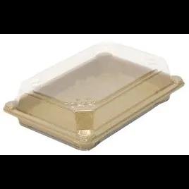 Lid Dome Medium (MED) 7.6X5.4X1.6 IN PET Clear For Sushi Tray Anti-Fog 800/Case