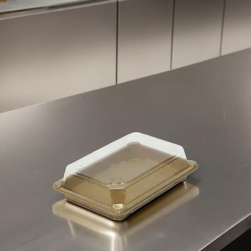 Lid Dome Medium (MED) 7.6X5.4X1.6 IN PET Clear For Sushi Tray Anti-Fog 400/Case