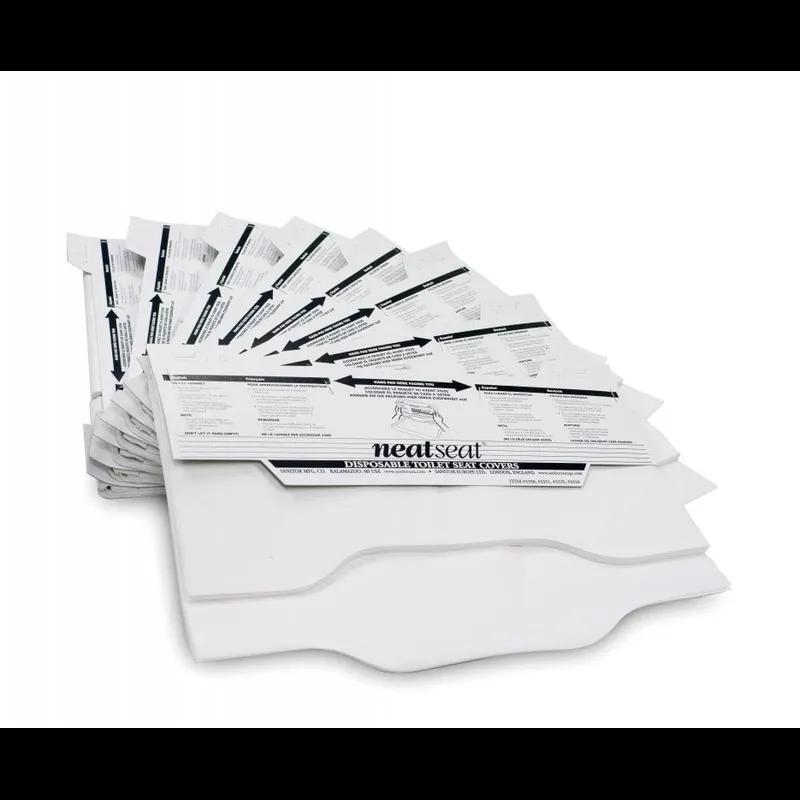 NeatSeat Toilet Seat Cover White Half-Fold 2500/Case