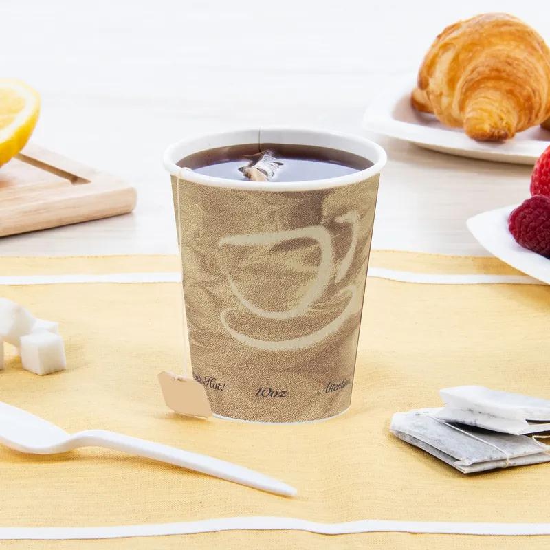 Solo® Hot Cup Tall 10 OZ SSP Multicolor Mistique® Stock Print 50 Count/Pack 20 Packs/Case 1000 Count/Case