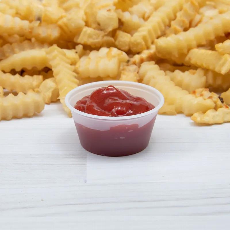 Solo® Souffle & Portion Cup 2 OZ PS Translucent Round Leak Resistant 250 Count/Pack 10 Packs/Case 2500 Count/Case