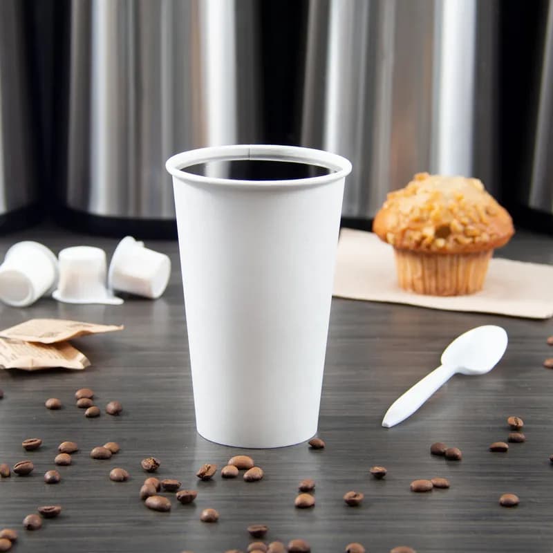 Solo® Hot Cup 16 OZ SSP White 50 Count/Pack 20 Packs/Case 1000 Count/Case