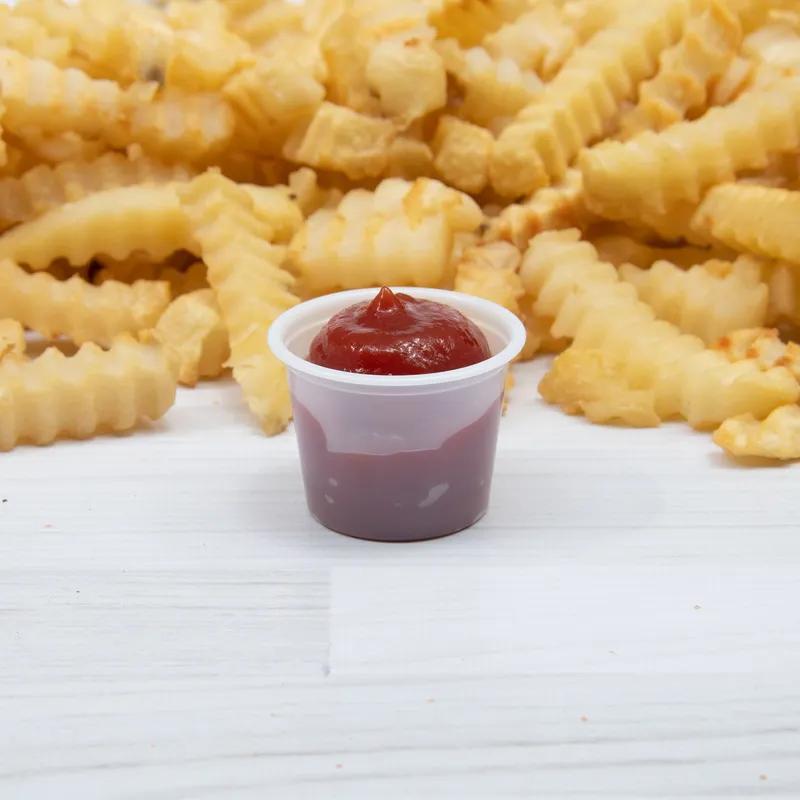 Solo® Souffle & Portion Cup 1 OZ PS Translucent Round Stackable 250 Count/Pack 10 Packs/Case 2500 Count/Case