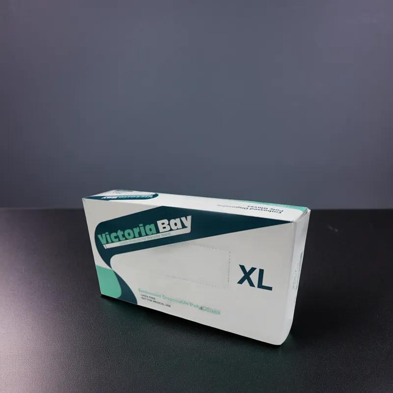 Victoria Bay Gloves XL Clear LDPE Disposable Powder-Free 500/Pack