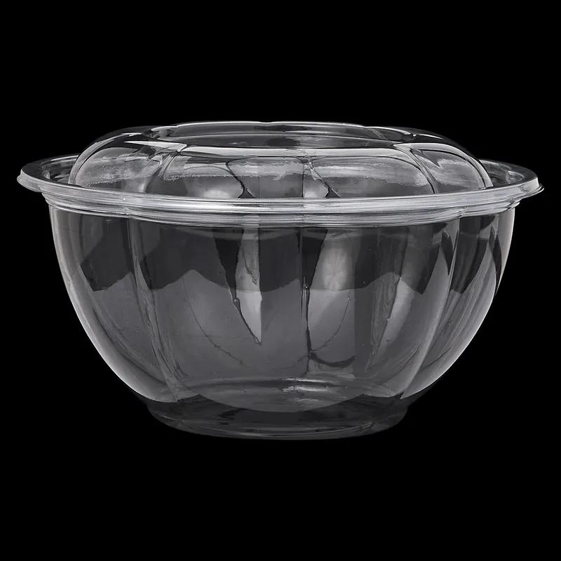 Victoria Bay Salad Bowl & Lid Combo With Dome Lid 32 OZ PET Clear Round Unhinged 150/Case