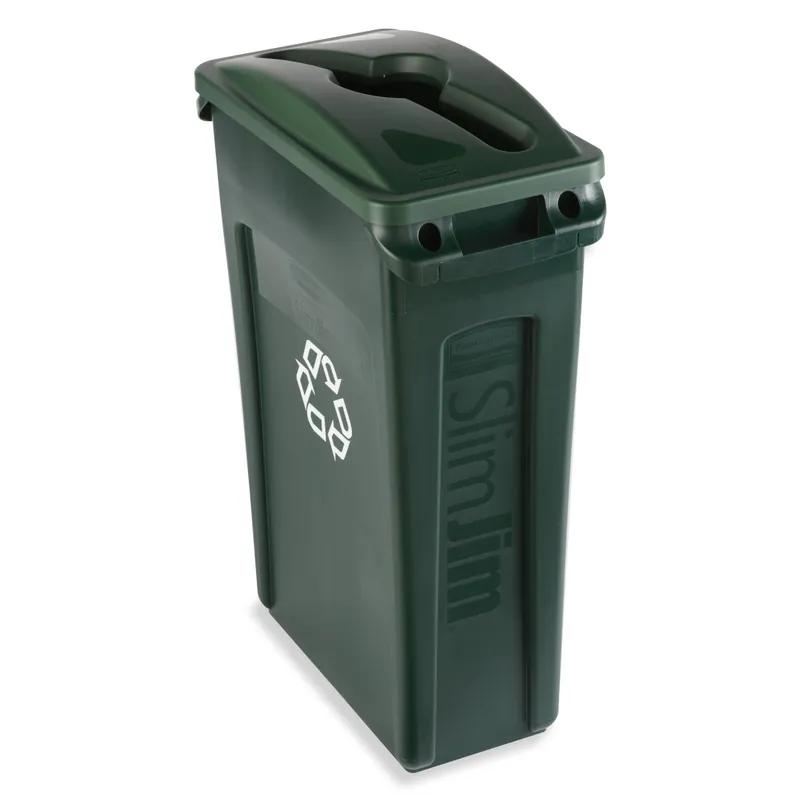 Slim Jim® Lid Green Resin Single Stream 1/Each