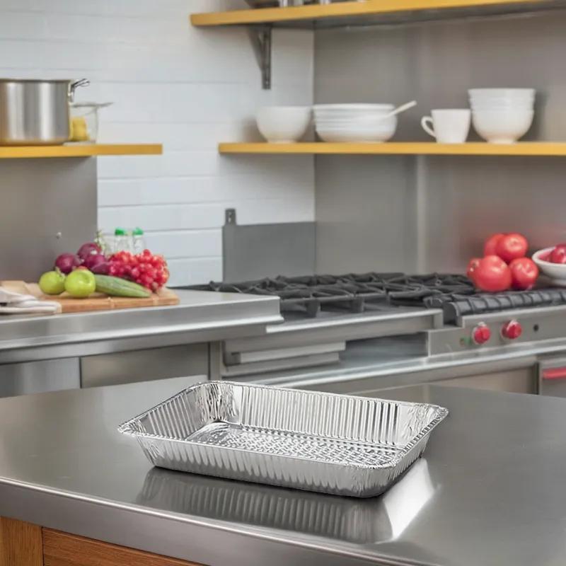 Steam Table Pan Full Size Aluminum Silver Deep 50/Case