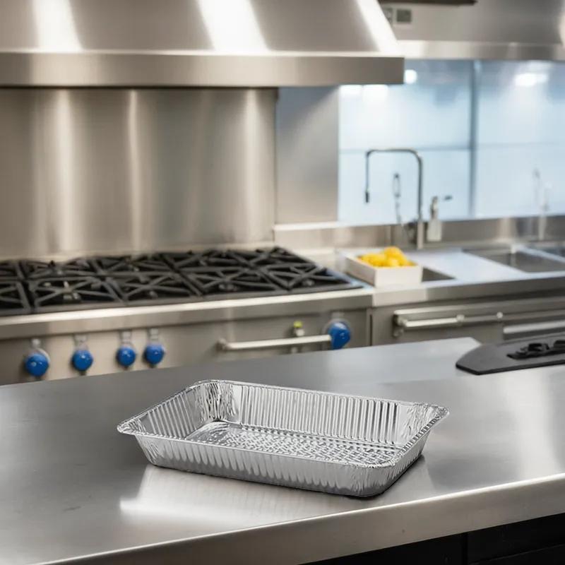 Steam Table Pan Full Size Aluminum Silver Deep 50/Case