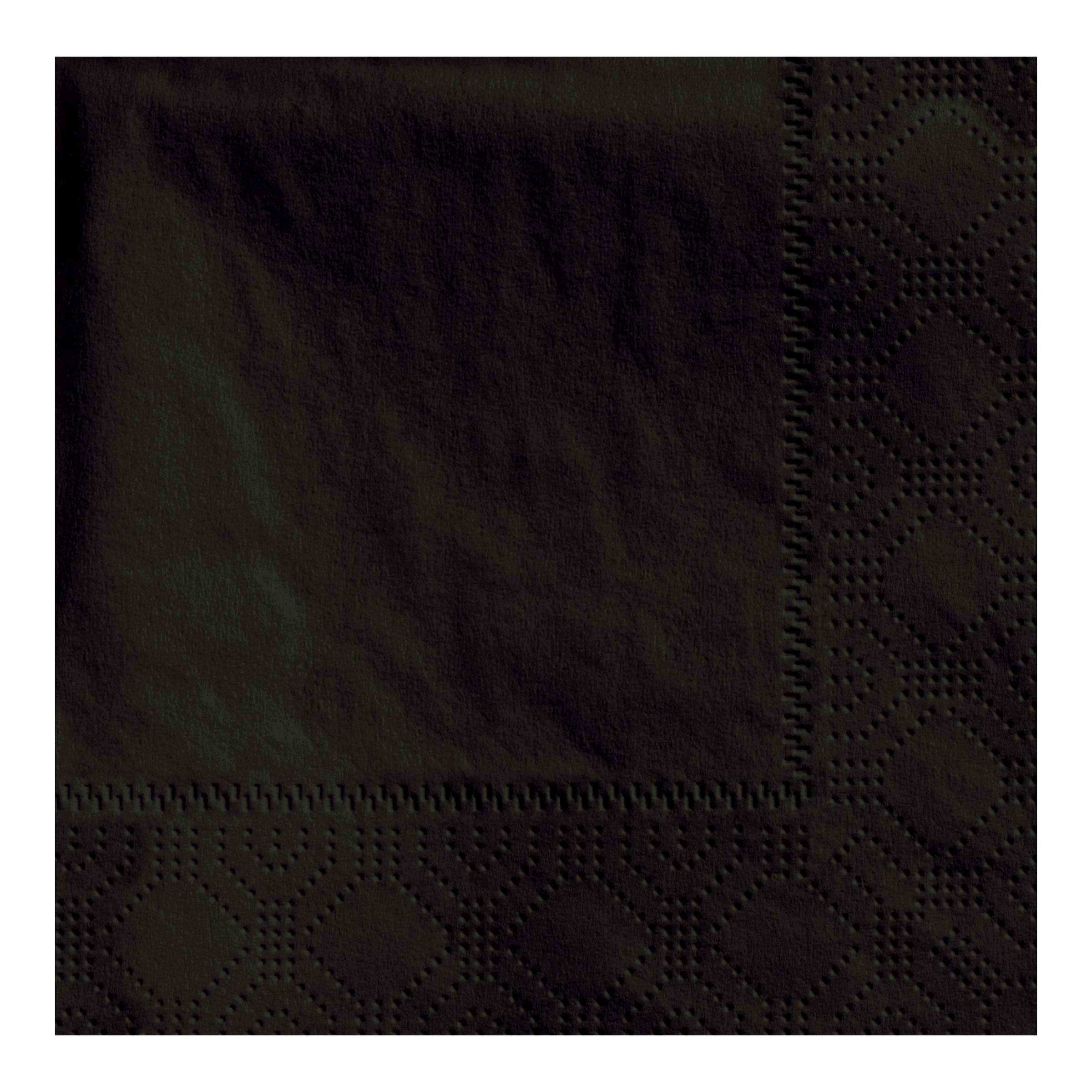 Beverage Napkins 9.5X9.5 IN Black Paper 2PLY 1000/Case